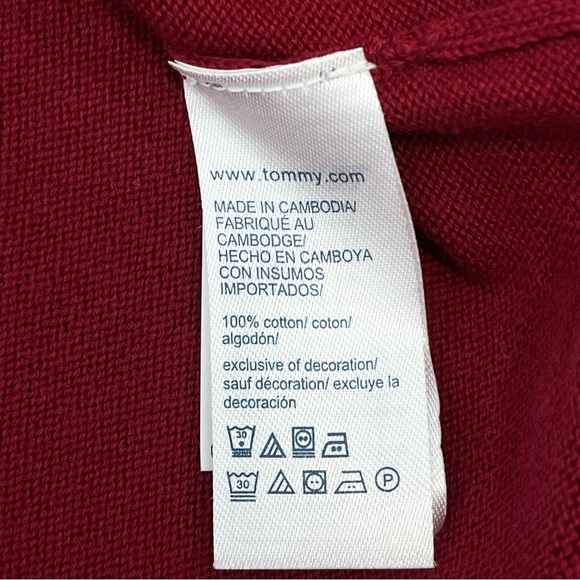 Tommy Hilfiger Adaptive William Magnetic Cardigan Sweater Red Size XL - Picture 6 of 7